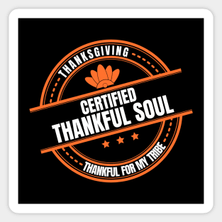 Dark Thankful Soul Thanksgiving Sticker